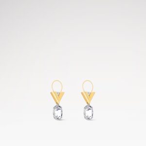 Alternative view of Louis Vuitton V for Vuitton Earrings Golden For Women M02261