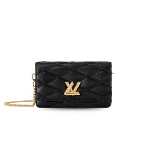 Louis Vuitton Wallet On Chain GO-14 Black For Women 7.9in/20cm M13139