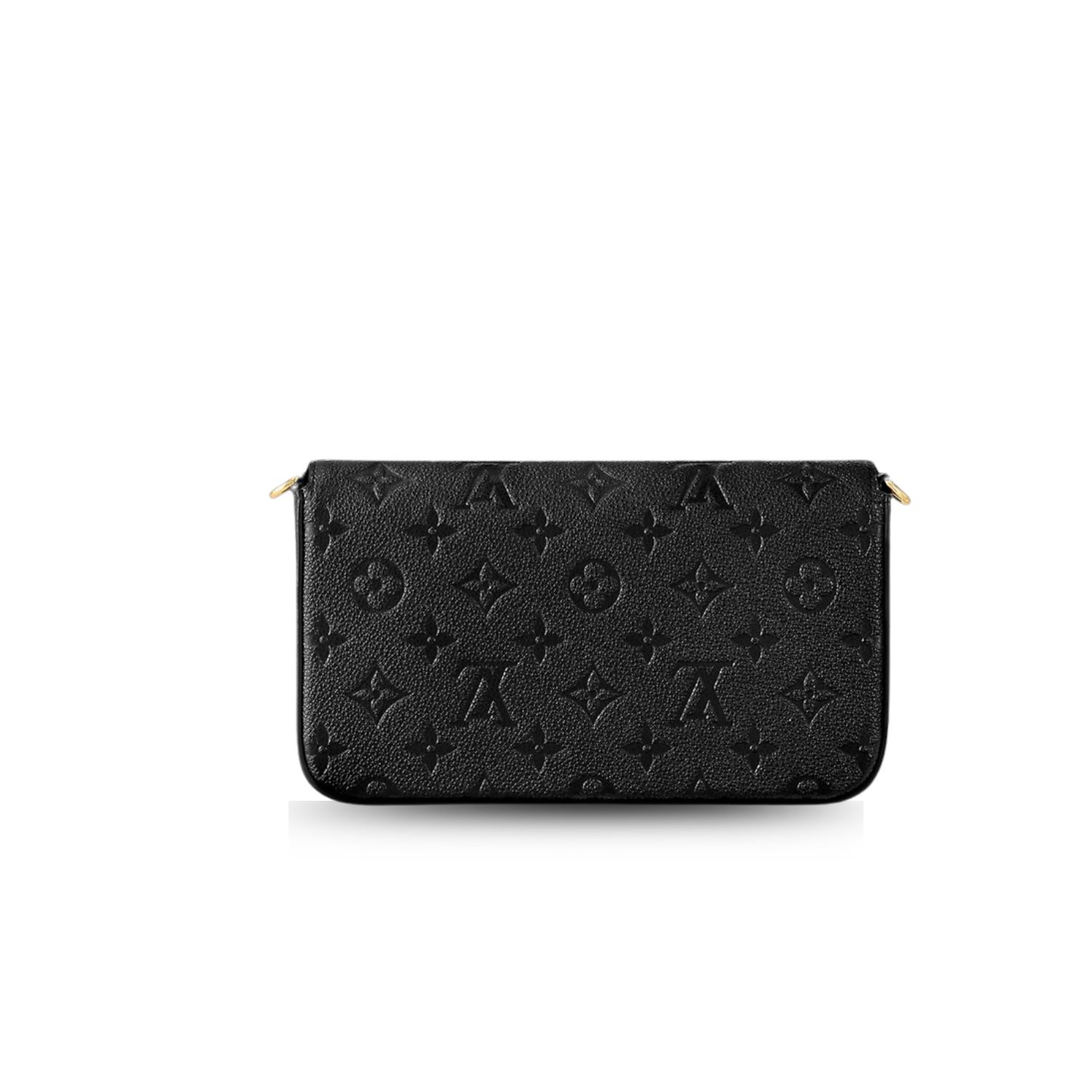 Louis Vuitton Pochette Felicie Shoulder Bag 8.3in/ 21cm Black Monogram Empreinte Gold Hardware For Women M82477 - Image 6