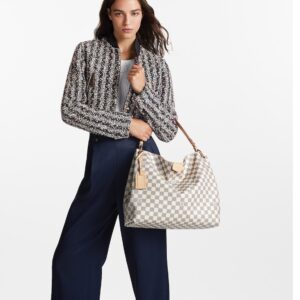Alternative view of Louis Vuitton Graceful MM Damier Azur Bag For Women 41cm/ 16.1 In N42233