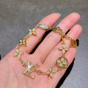 Alternative view of Louis Vuitton LV Blossom Charms Bracelet Gold Tone For Women