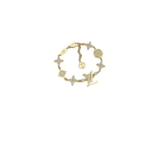 Louis Vuitton LV Blossom Charms Bracelet Gold Tone For Women