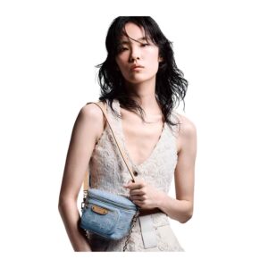 Alternative view of Louis Vuitton Mini Bumbag 6.7in/ 17cm Sky Blue Denim Gold Hardware For Women M83353