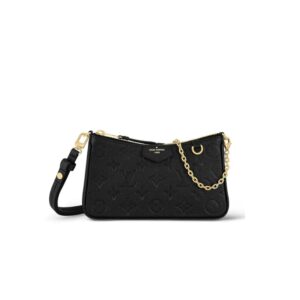 Louis Vuitton Easy Pouch On Strap Monogram Empreinte Black For Women ‎7.5in/19cm LV M80349