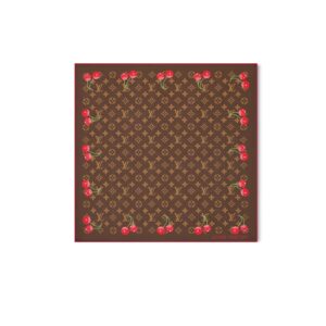 Louis Vuitton LV x TM Monogram Cerise Square 55 Brown For Women 21.7in/55cm M96090