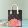 Louis Vuitton LV x YK Petit Sac Plat Tote Bag 5.5in/ 14cm Brown Gold Hardware For Women M82112 - Image 3