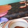 Louis Vuitton LV x YK Petit Sac Plat Tote Bag 5.5in/ 14cm Brown Gold Hardware For Women M82112 - Image 5