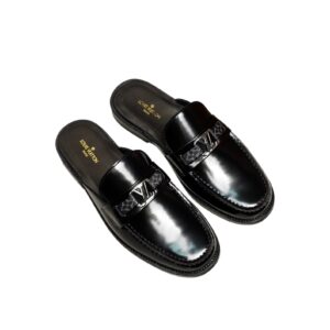 Louis Vuitton Major Open Back With Trim Loafer Black For Men