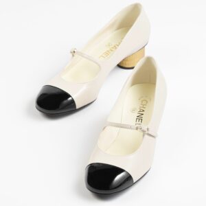 Alternative view of Chanel Mary Janes Ivory And Black For Women G45952 B17997 NZQ90
