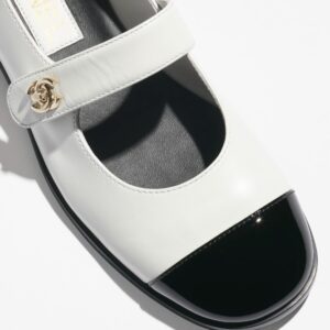 Alternative view of Chanel Mary Janes White And Black For Women - G45280 B15786 NT981