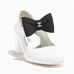 Alternative view of Chanel Mary Janes White And Black For Women- G45356 B15113 NT688