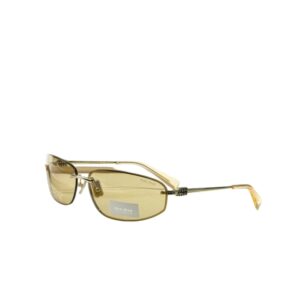 Miu Miu Rectangular Shield Sunglasses Yellow Lens