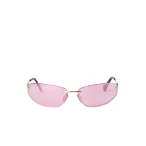 Alternative view of Miu Miu Rimless Aviator Sunglasses Light Pink