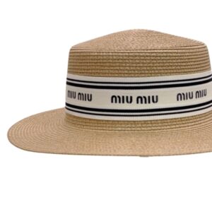 Alternative view of Miu Miu Straw Hat In Raffia Brown For Women 57cm/22.4in