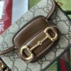 Gucci Horsebit 1955 Strap Wallet Brown For Women, Women's Bags 4.7in/12cm GG 699760 HUHHG 8565 - Image 7