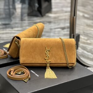 Saint Laurent Kate 99 Chain Bag With Tassel Brown For Women, Women's Bags 10.2in/26cm YSL