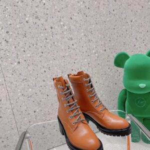 Hermes Bridge Ankle Boots Brown For Women
