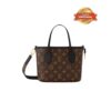 Louis Vuitton Neverfull Bandouliere Inside Out BB Tote Bag 10.4in/ 26cm Black Gold Hardware For Women M12099 - Image 5