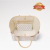 Louis Vuitton Neverfull GM Tote Bag 15.4in/ 39cm Beige Damier Azur Gold Hardware For Women N40602 - Image 5