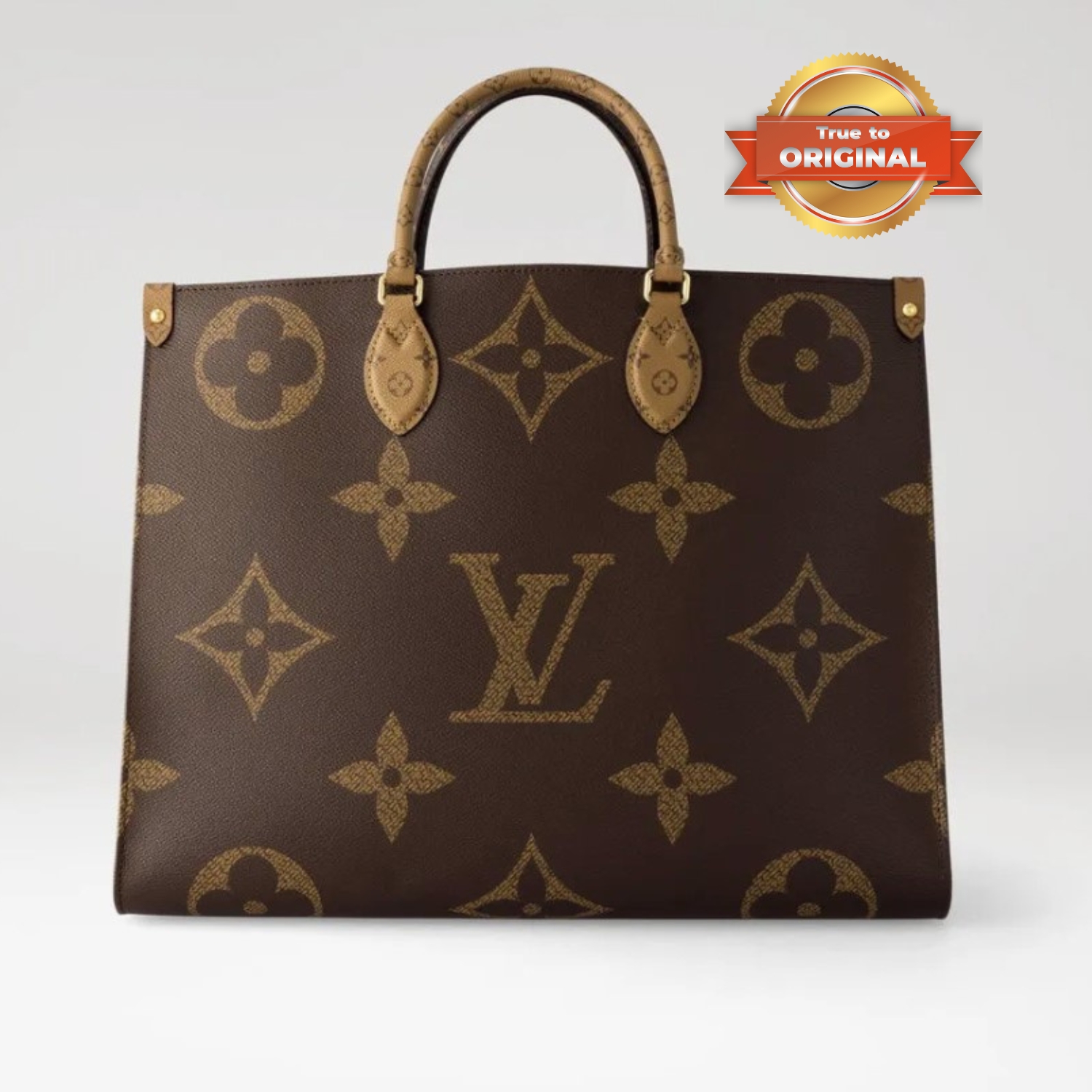 Louis Vuitton OnTheGo GM Tote Bag 16.1in/ 41cm Brown Gold Hardware For Women M45320 - Image 5