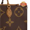Louis Vuitton OnTheGo GM Tote Bag 16.1in/ 41cm Brown Gold Hardware For Women M45320 - Image 6