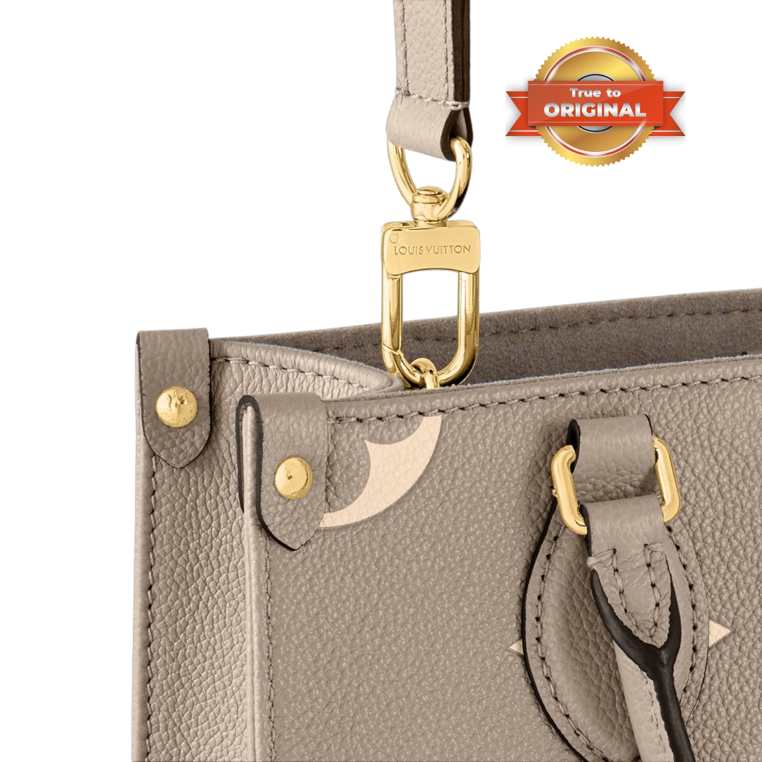 Louis Vuitton OnTheGo PM Tote Bag 9.8in/ 25cm Monogram Empreinte Beige/ Cream For Women M45779 - Image 5