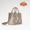 Louis Vuitton OnTheGo PM Tote Bag 9.8in/ 25cm Monogram Empreinte Beige/ Cream For Women M45779 - Image 3