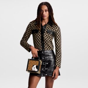 Alternative view of Louis Vuitton Mini Square Trunk Dalmatien Brown For Women M11206 6.7in/17cm