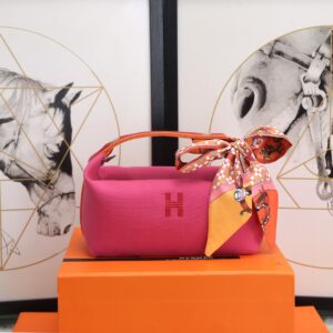 Hermes Bride A Brac Case Pink Bag For Women, Women's Handbags, Shoulder Bags 9.8in/25cm