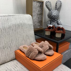 Alternative view of Hermes Oran Sandal Brown For Women