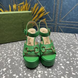 Alternative view of Gucci Platform Sandal With Horsebit Green For Women ‎