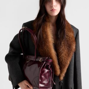 Alternative view of Prada Bonnie Large Handbag Bag Burgundy 38cm/15in - 1BA433_2CYR_F0LV7_V_MOO