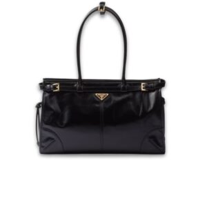 Prada Bonnie Large Handbag Bag Black 38cm/15in - 1BA433_2CYR_F0002_V_MOO