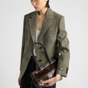 Alternative view of Prada Bonnie Medium Shoulder Bag 13in/ 32cm Dark Brown Gold Hardware 1BA426_2CYR_F01D6_V_MOO