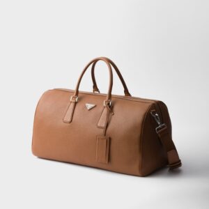 Alternative view of Prada Leather Duffel Bag Cognac For Men 50cm/20in - 2VC048_2BBE_F0046_V_OOO