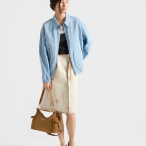 Alternative view of Prada Explore Large Shoulder Bag 12.6in/ 32cm Cinnamon Suede Gold Hardware For Women 1BC264_008_F0401_V_NOO