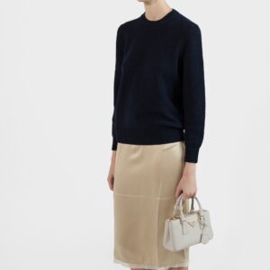 Alternative view of Prada Galleria Mini Top Handle Bag 8.3in/ 21cm Chalk White Saffiano Gold Hardware For Women ‎‎‎1BA916_NZV_F0K74_V_EOO