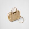 Prada Galleria Satin Mini Top Handle Bag 7.9in/ 20cm Crystals Platinum Gold Hardware For Women 1BA906_2AWL_F0522_V_EOY - Image 4