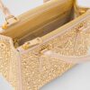 Prada Galleria Satin Mini Top Handle Bag 7.9in/ 20cm Crystals Platinum Gold Hardware For Women 1BA906_2AWL_F0522_V_EOY - Image 6