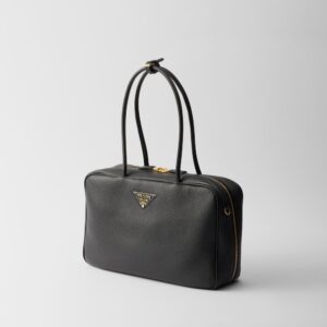 Alternative view of Prada Large Leather Top-Handle Bag Black For Men 13.4in/34cm 1BB128_2DKV_F0632_V_ONO
