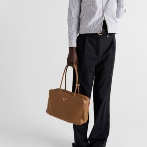 Alternative view of Prada Large Leather Top-Handle Bag Caramel For Men 13.4in/34cm 1BB128_2DKV_F03V8_V_ONO