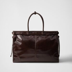 Alternative view of Prada Bonnie Leather Tote Bag Dark Brown For Men 19.7in/50cm 2VG128_2CYR_F01D6_V_OOO