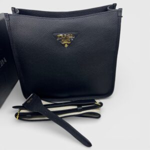 Alternative view of Prada Medium Leather Bag Black For Women 11in/28cm 1BC073_2DKV_F0632_V_7NO