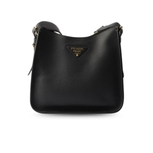 Prada Medium Leather Bag Black For Women 11in/28cm 1BC073_2DKV_F0632_V_7NO