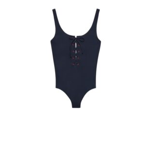 Prada One-Piece Stretch Jersey Swimsuit Navy For Women 70247_16UM_F0008_S_OOO