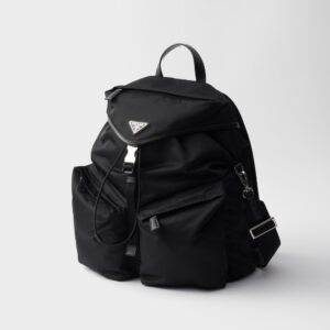 Alternative view of Prada Re-Nylon And Leather Backpack Black For Men 11.8in/30cm 2VZ108_2DW3_F0002_V_DYO