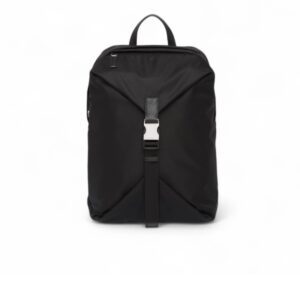 Prada Re-Nylon And Leather Backpack Black For Men 11.4in/29cm 2VZ028_2DMG_F0002_V_OOO