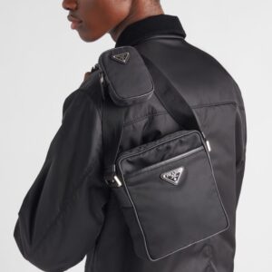 Alternative view of Prada Re-Nylon And Leather Shoulder Bag For Men 6.7in/17cm 2VH112_2DMH_F0002_V_XOP