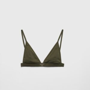 Alternative view of Prada Ribbed Knit Bralette Bikini Camouflage Green For Women 70223_1YW2_F0334_S_OOO