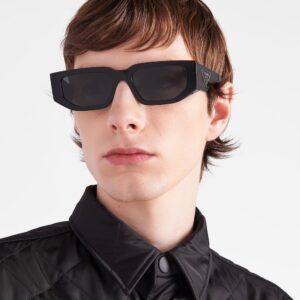Alternative view of Prada Sunglasses With Triangle Logo Black SPR09Z_E1AB_F05S0_C_A055